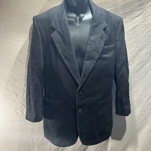 GGG Clothes Mens 38R Charcoal Grey Cashmere Wool Blend Sport Coat Blazer Jacket